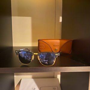 Raybans clubmaster custom gradient sunglasses